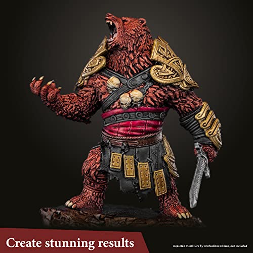 The Army Painter Speedpaint 2.0 Mega Set Combo, 50 Dropper Bottles of Non Toxic Acrylic Contrast Paint 18ml for Wargaming, Incl. 1 Paint Palette and 2 Army Painter Brushes