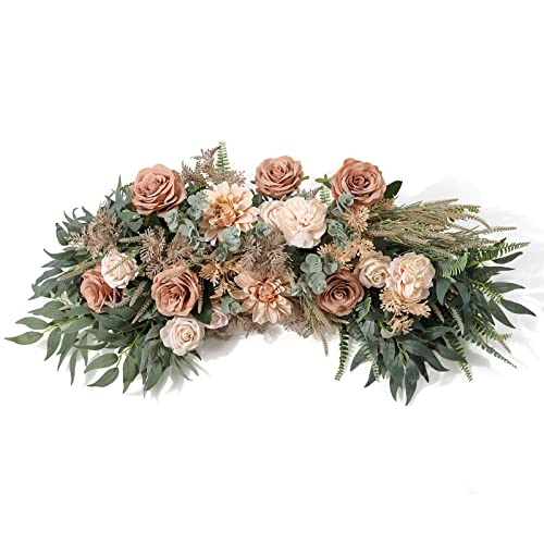 Yyhuawu Artificial Flowers Combo Box Set Gradient Color Flower Leaf With Stems For Diy Wedding Bouquets Centerpieces Baby Shower Party Home Decorations Nude Color #TOP6