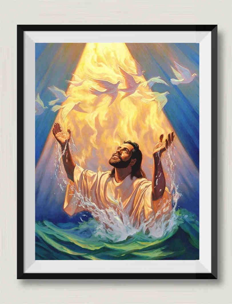 Sea Jesus White Dove - Puzzle in legno da 3000 pezzi - Giocattoli di intrattenimento da pavimento per adulti e adolescenti