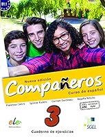 Compañeros 3 cuaderno de ejercicios. Nueva edición 8497789121 Book Cover