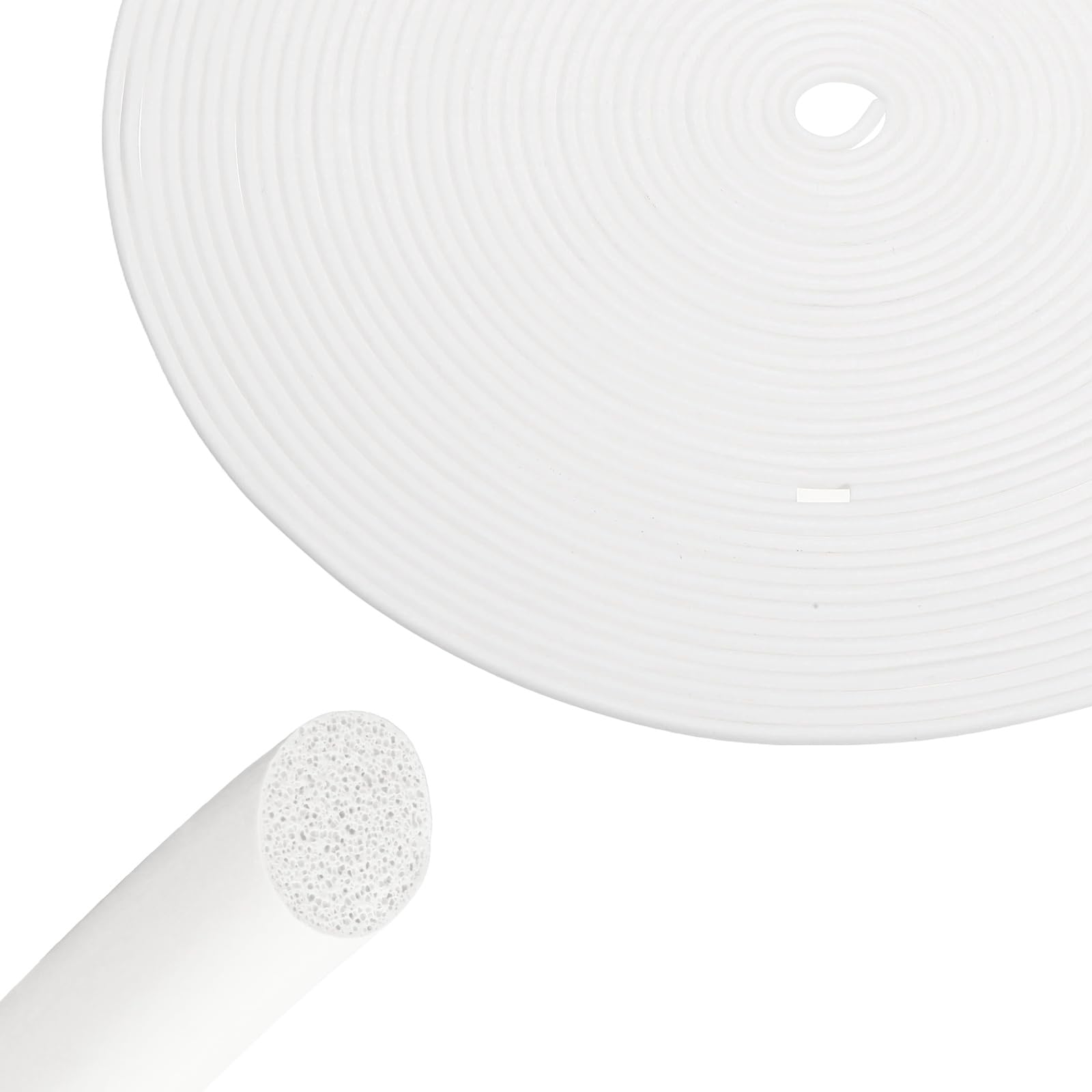 sourcing map Backer Rod, 3mm x 30m Silicone Rubber Foam Caulk Saver, Weather Strip Seal for Sealing Concrete Gaps, Expansion Joints, Crack Filling, Doors, Windows, White — image 1