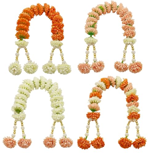 Marigold Garland Mala 4-Pack