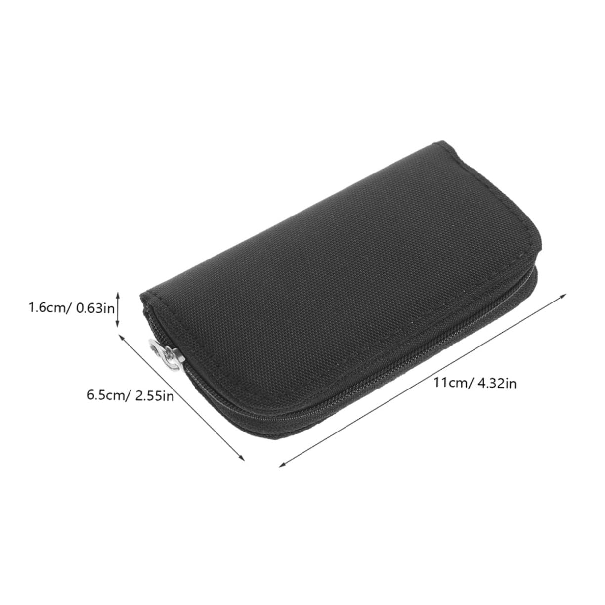 Mikikit 2pcs Memory Card Holder Case Slots Transparent Organizer for Easy Travel Photography Durable Memory Cards Storage Box for Compact Protection