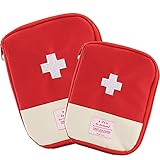 Medizinische Notfalltasche,2 Stücke Mini Erste-Hilfe-Tasche Medikament Tasche Tragbare Aufbewahrungsbox Notfalltasche Klein Mini Tragbares Erste-Hilfe-Set für Outdoor Aktivitäten Reise Camping Wandern
