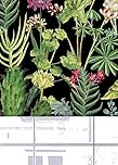 Lister Cartwright Tropical Plants Design Blackout Roller Blinds Windows Blind Easy Fit Child Safety Included Made to Measure Made to Measure(Black, 60 cm Width x 140 cm Drop)