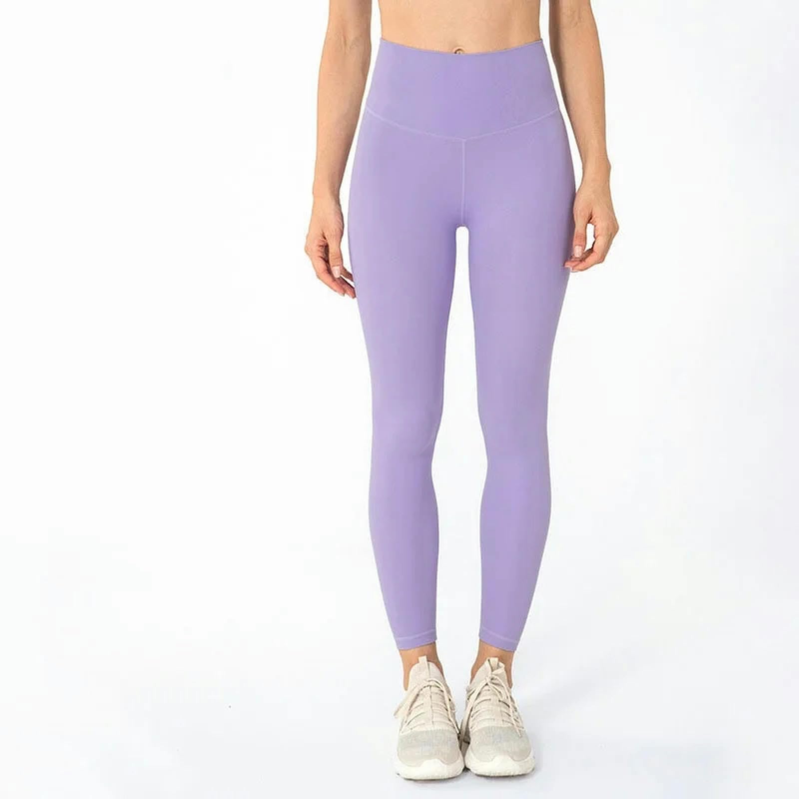 Legginsy dla kobiet UK damskie Nude wysoka talia brzoskwinia pośladki joga legginsy fitness ćwiczenia siłownia spodnie sportowe z