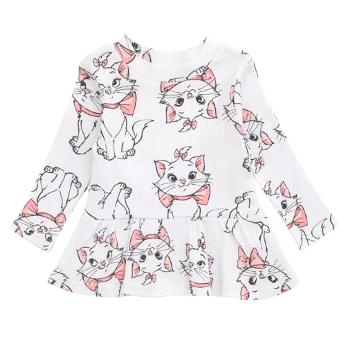 Image of Disney Girls' Ribbed Long Sleeve Tee and Pants Set for Baby & Kids