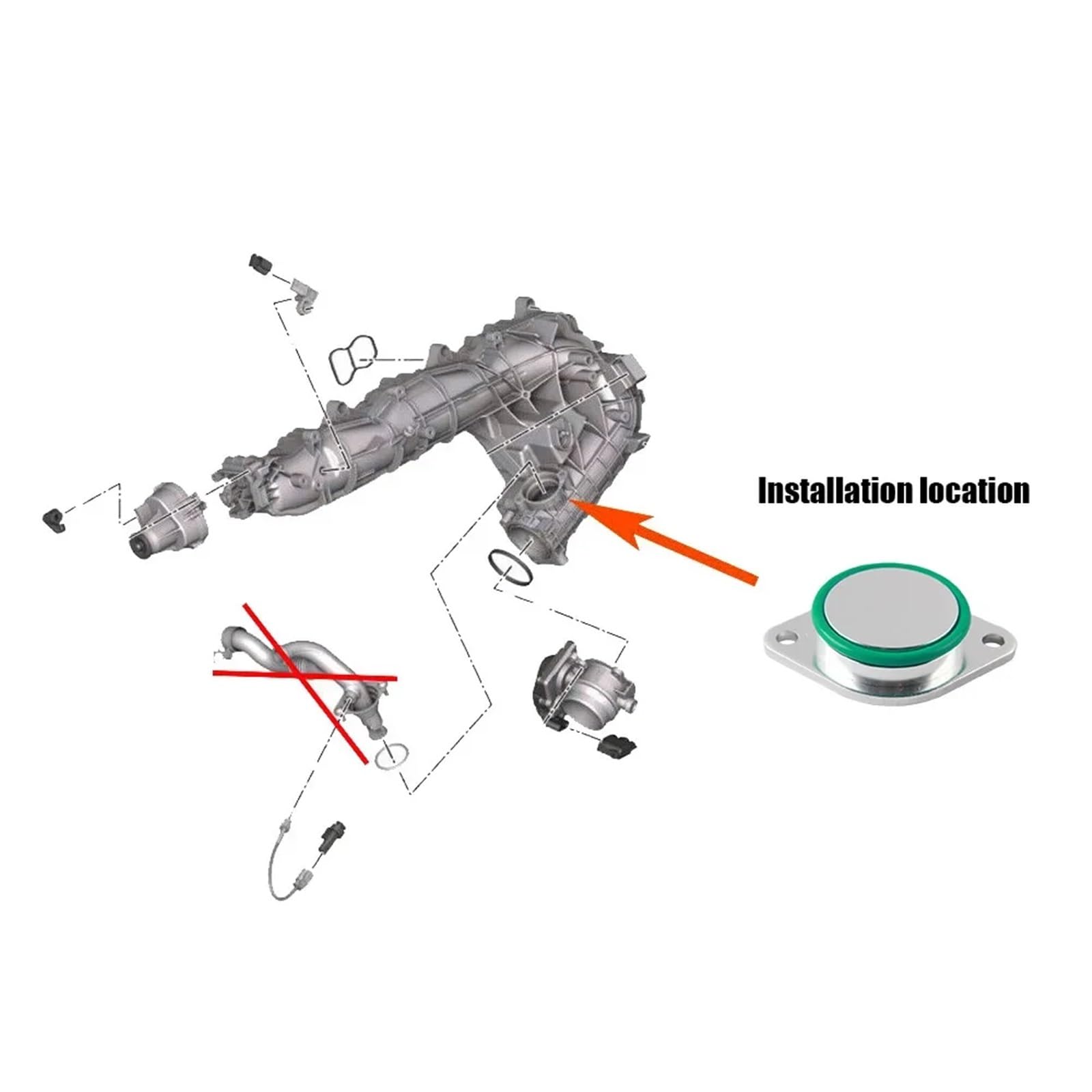 Kits de juntas de aluminio para válvulas compatibles con motores diésel 525d, 530d N57 y N57S. Juego de juntas