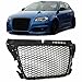 TYSLSQ Parrilla Central Delantera Parrilla Delantera Parachoques De Malla Parrilla Superior Estilo Rs3 para Audi A3 / S3 8p 2009 2010 2011 2012 2013