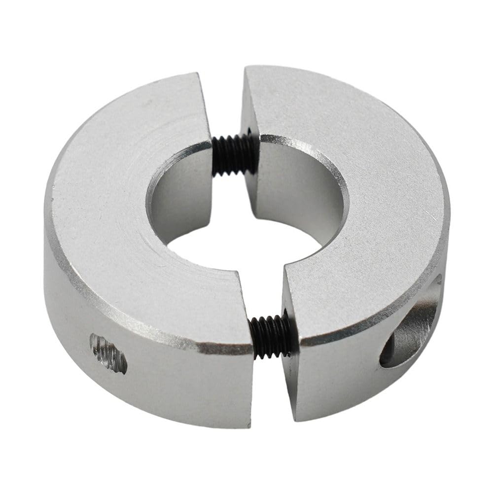 Drill Depth Stop Open Type Fixed Locking Limit Ring, Double Split Clamp-Type Collar with Screws, Aluminum Separate Clamp(16mm)