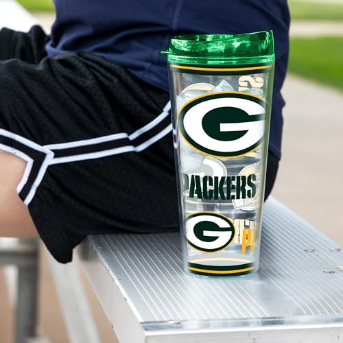 Image of Rico Industries NFL Football Green Bay Packers Double Wall 20oz Tritan Tumbler