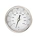 PIC Gauges B3B6-TT SS Case Bimetal Thermometer, 316 SS Stem, Back Angle Connection, 3