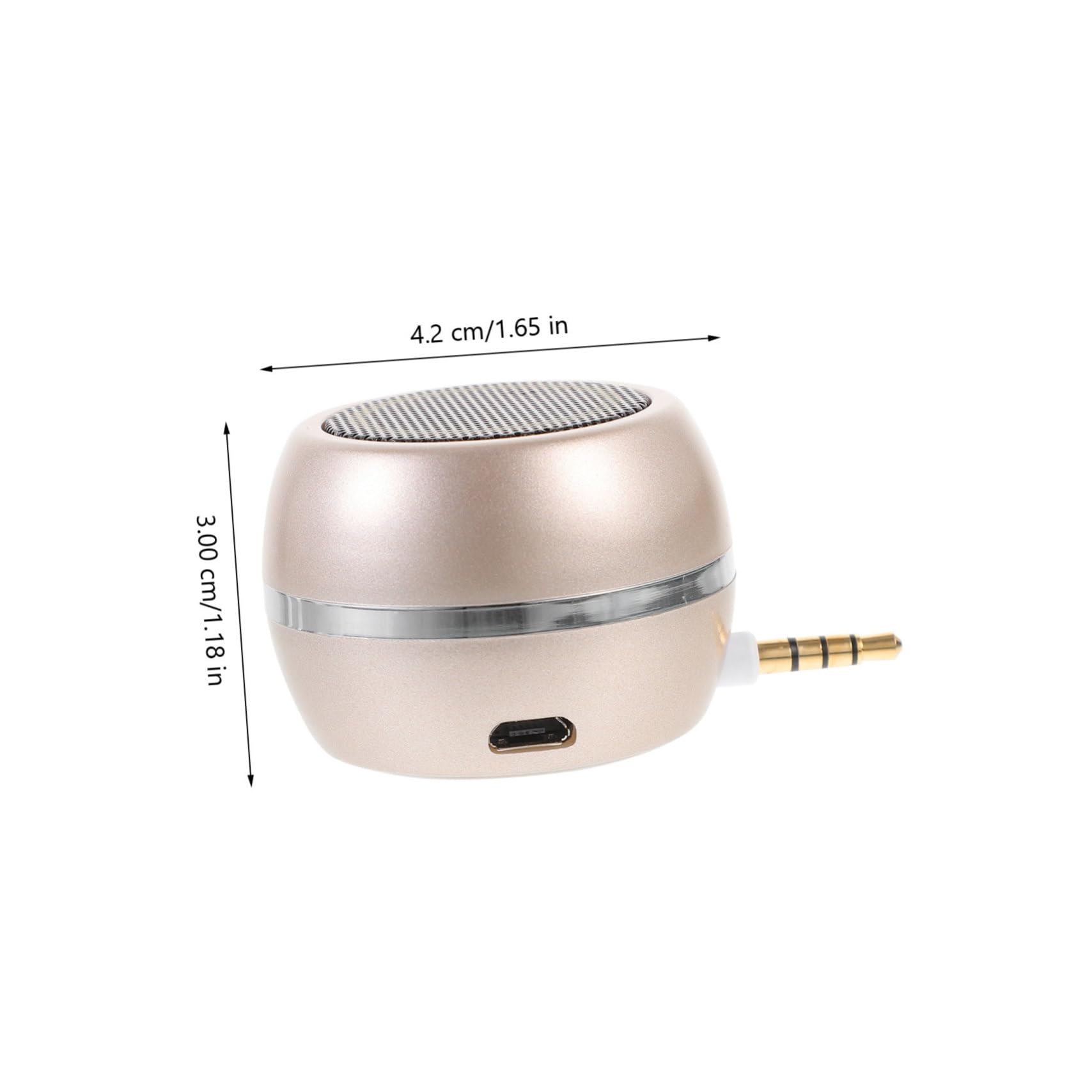 FELTECHELECTR Wired Mini Speaker with Aux Input and USB Rechargeable Battery Compact Laptop Loudspeaker Present Speaker for Desktop Use