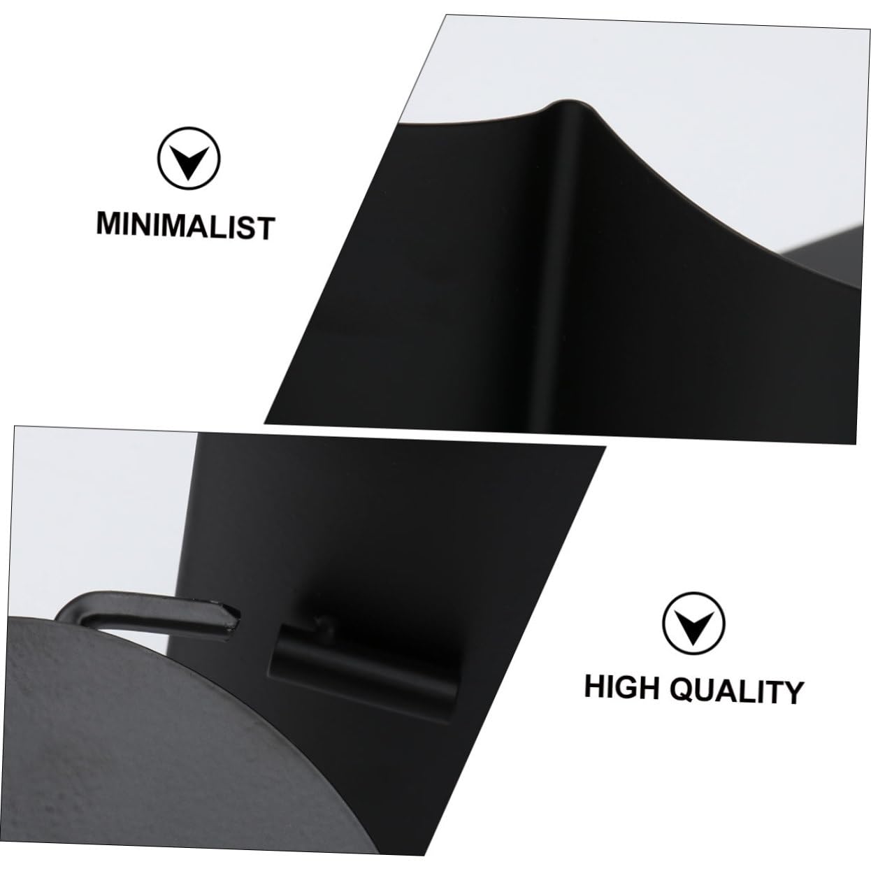 Portarrollos de Papel Higiénico de Escritorio en Hierro Negro | Organizador Vertical Base Estable, Guarda Varios Rollos, Uso en Hotel y Restaurante