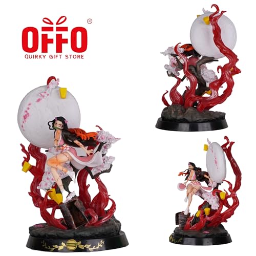 Image of Offo Anime Nezuko Kamado Moon Light Action Figure | Premium PVC Collectible | Lightweight Durable Figurine for Home Decor, Office Desk & Study Table | Gift for Anime Lovers & Collectors