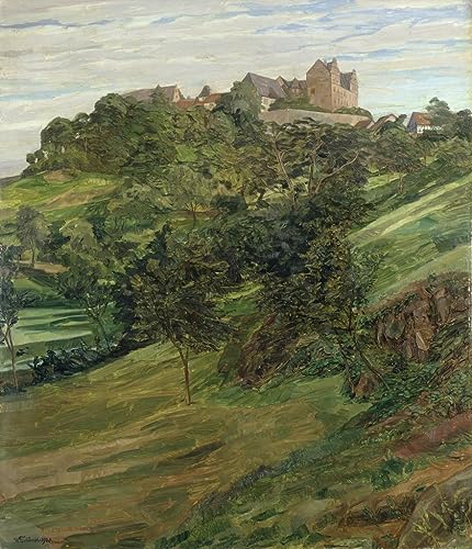 Toile Château de Lichtenberg Heinrich Wilhelm Truebner peinture murale de salon 60x90cm