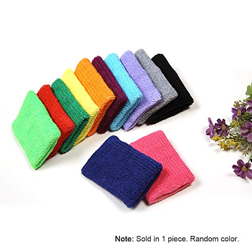 Pulseira, Andoer Faixa de suor esportiva pulseira de umidade absorvente de algodão faixa de suor par