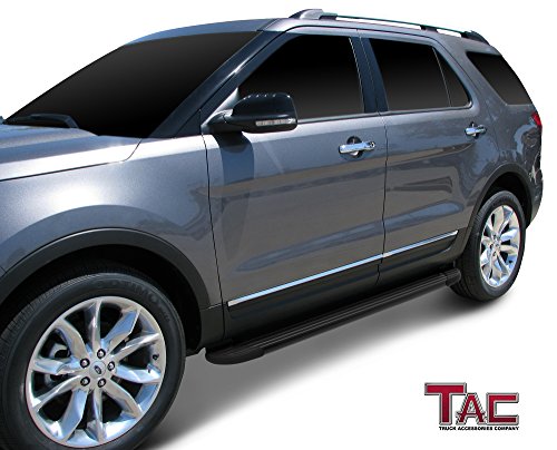 Estribos de aluminio negro para Ford Explorer 2011-2019 miniatura 3