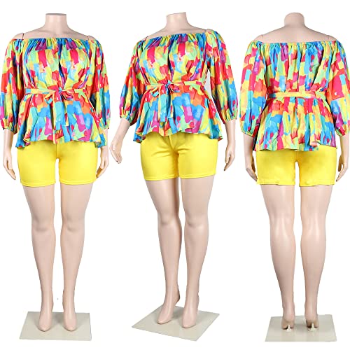 Image of Jigfar Womens Sexy 2 Piece Outfit Floral Print Jumpsuit Clubwear Summer Romper