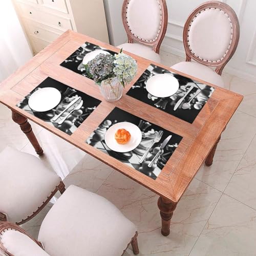 Sets de table faciles à nettoyer pour éliminer les taches de graisse