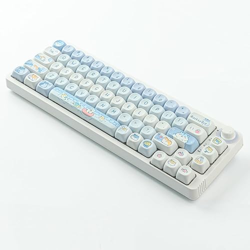 Miniatura 5 de Sunzit Teclas PBT - Teclas MOA, bonitas teclas para teclado mecánico, 132 teclas, teclado personalizado por sublimación de tinte para teclado