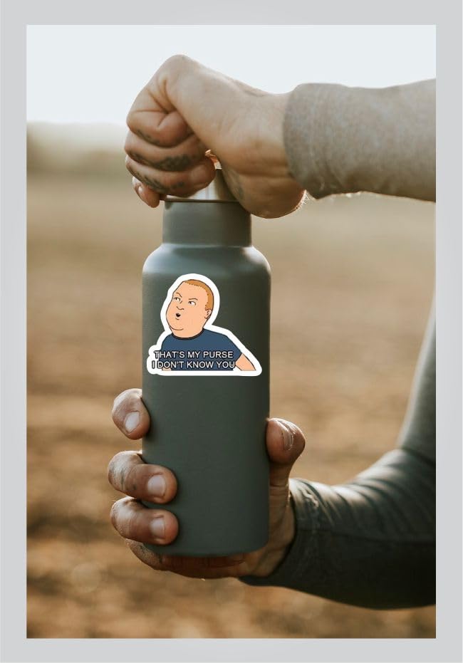 Image of Bobby Hill - Thats My Purse, I Don't Know You. Sticker - Auto, Wall, Laptop, Cell, Truck Sticker for Windows, Cars, Trucks