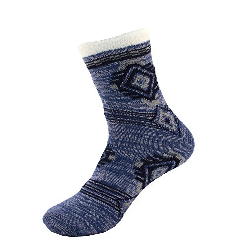 Calcetines acogedores de mujer cómodos, dobles y cálidos mullidos 4-9