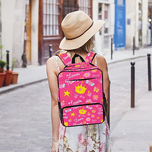 Sac à dos ordinateur portable avec impression princesse rose originale