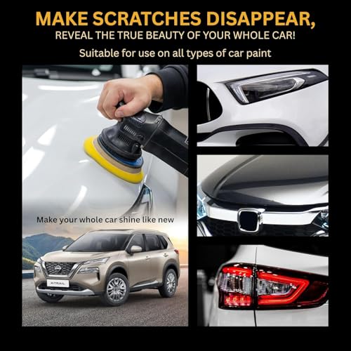 Image of EcoCare Car Scratch Remover Wax Polish for Vehicles | Repair Deep Scratches Swirl Remover and Paint Restorer Kit with Microfiber Cloth Polishing & Waxing Set for Cars, Bikes & Ev's 300ML (Pack Of 2)
