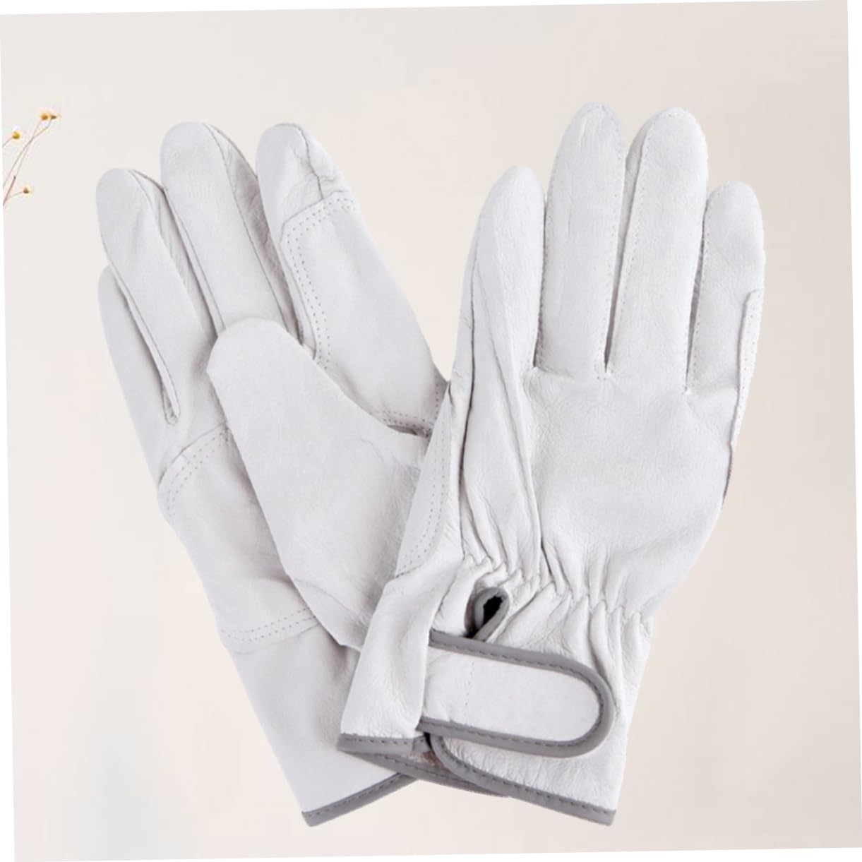 jojofuny 2 Pares De Guantes De Cuero De Trabajo Guantes De Forja Resistentes Al Fuego Guantes De Soldadura Con Palo Guantes De Barbacoa Para Soldar Pegatinas Para Niños Guantes De Trabajo