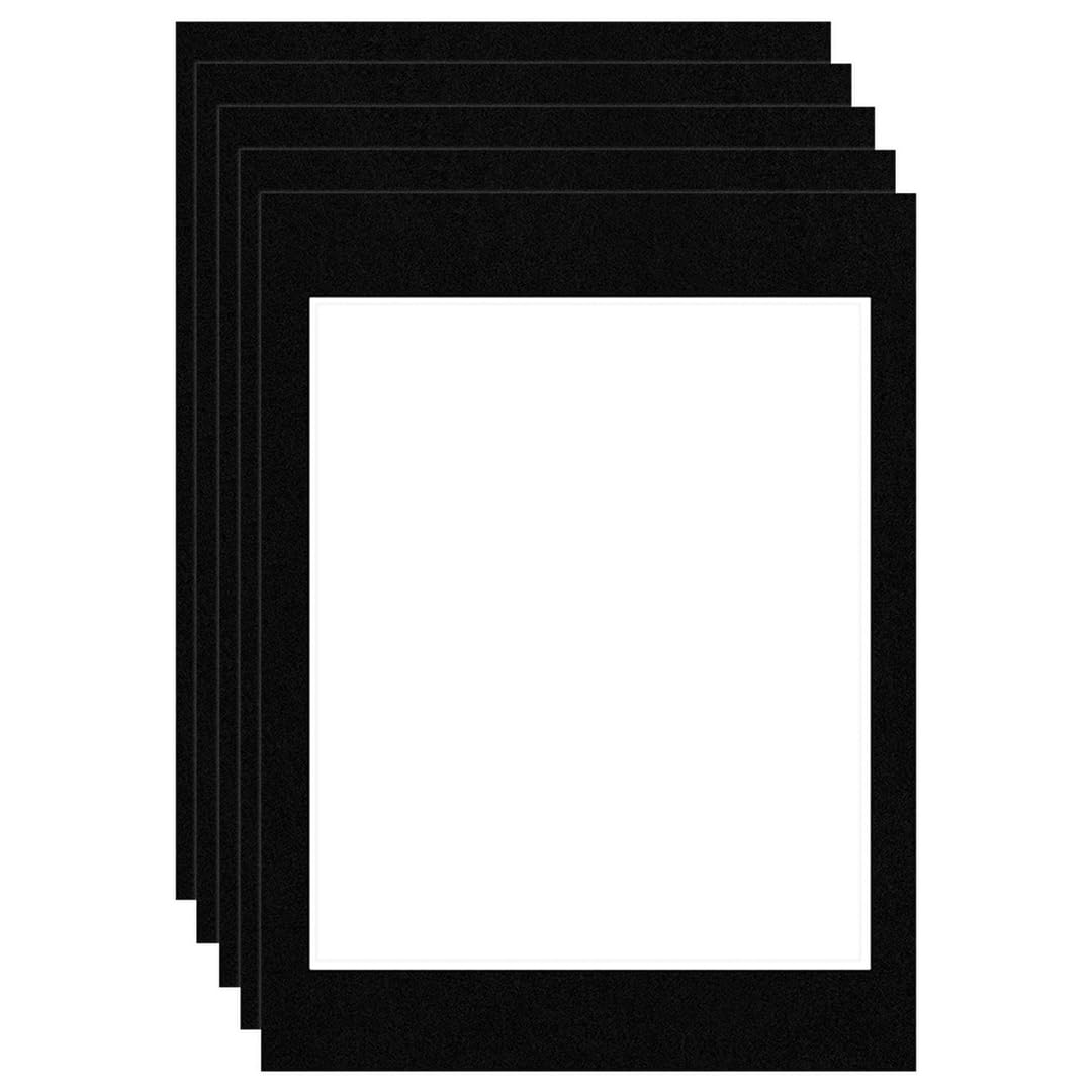 Procut Global 16x12" Black Picture Mounts Board to Fit 12x10" Aperture Size - Photo Mount Card Ideal for Prints, Artwork, Crafts & Certificates - Sizes & Colors Available - Pack of 5 โ image 1