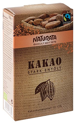 Naturata Bio Kakao, stark entölt 10-12 % (10 x 125 gr)