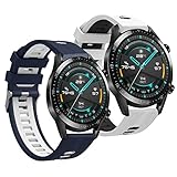 【Conexión segura】: Esta correa deportiva de 22 mm para Huawei Watch GT 2e tiene un pasador de real rápido y una hebilla de acero inoxidable duradera, puede quitar o instalar fácilmente la correa con el pasador de realse rápido, y la hebilla duradera puede sostener su reloj en su muñeca en cualquier ocasión, no importa si estás nadando o corriendo