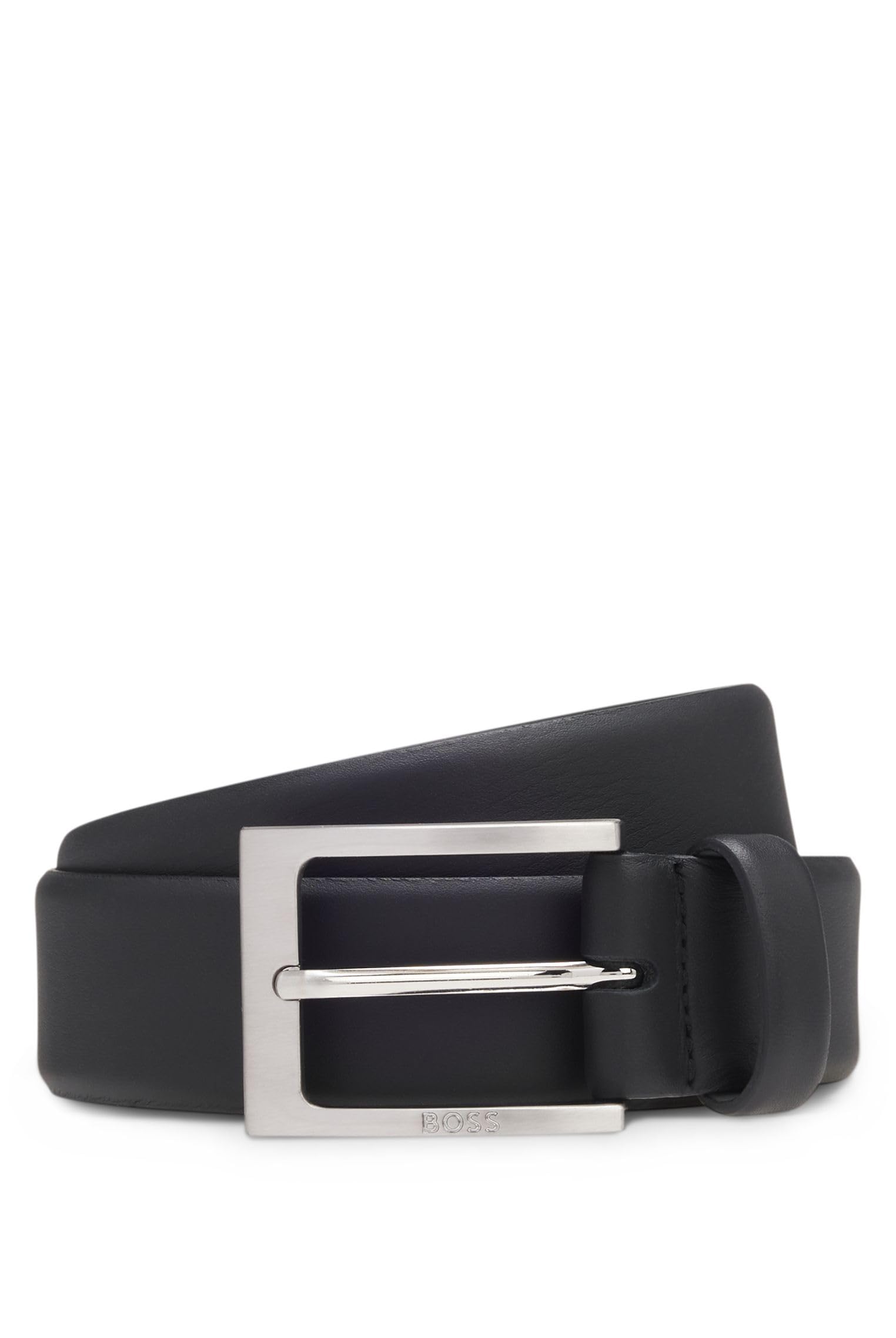 Mens Barnabie Pin-buckle belt in nappa leather
