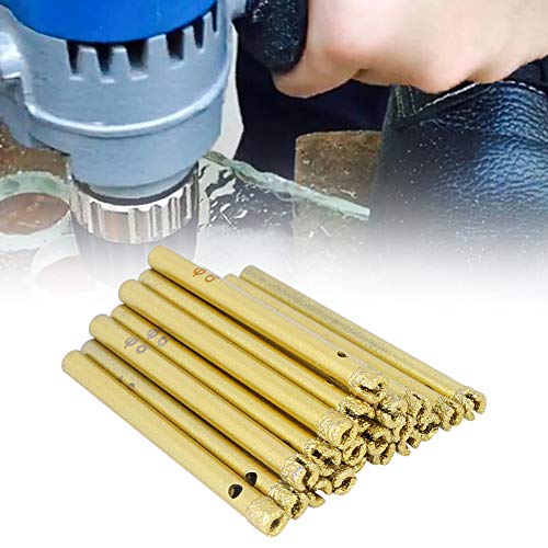 Juego de 20 brocas abridoras de 6 mm acabado oro miniatura 3