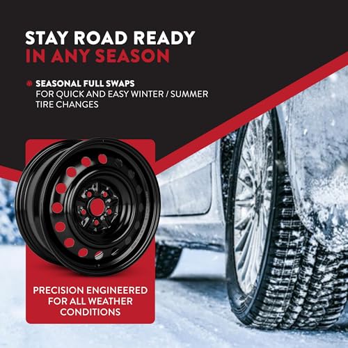 image for Road Ready Wheels For 2003-2008 Toyota Corolla 15 Inch Painted Black R