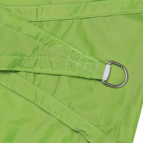 Voile d'ombrage imperméable anti-UV triangle vert pour aménagement de terrasse extérieure - 3