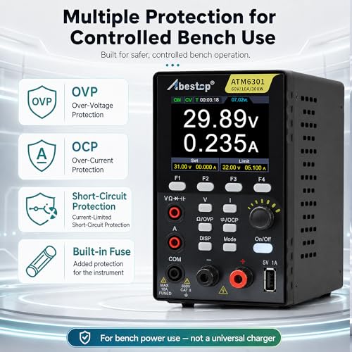 Image of DC Power Supply Multimeter, 60V 10A 300W Switching Power Supply 110V Input