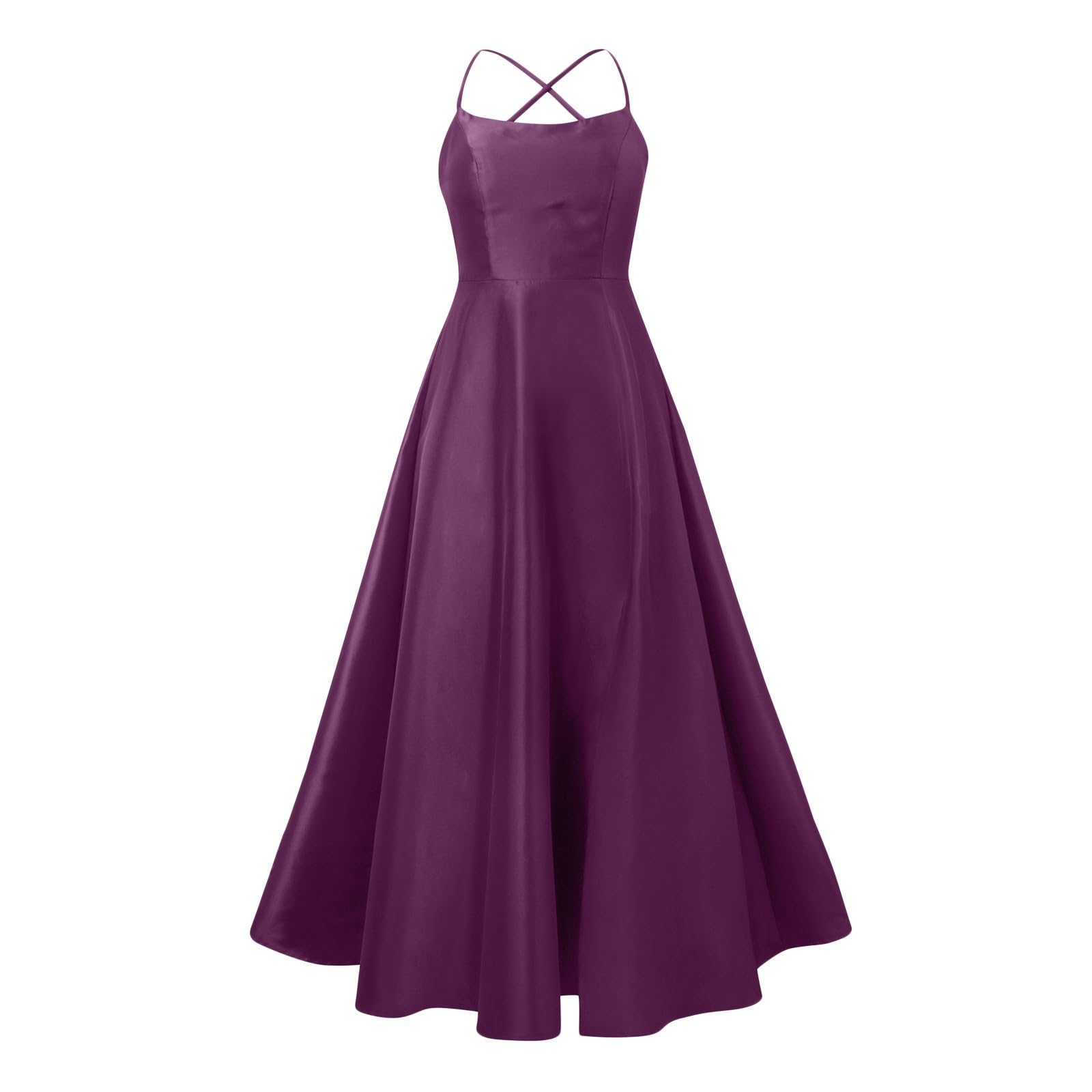 Vestidos largos de fiesta de raso para mujer, elegante, sin espalda, vestidos largos de satén cruzado, vestido de fiesta de graduación, abertura lateral, vestido de fiesta de boda, vestido de noche
