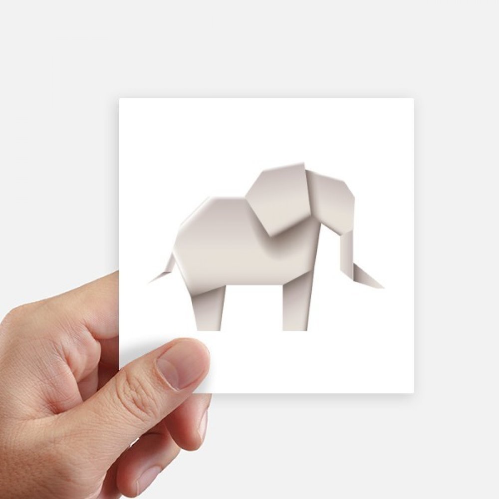Stickers éléphant origami pour personnaliser votre ordinateur et votre valise