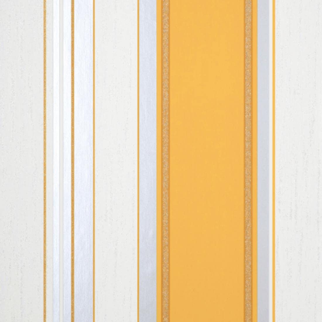 Yöl Yellow Striped Fine Decor Synergy Stripe Mustard Yellow Silver White Paste The Paper Wallpaper