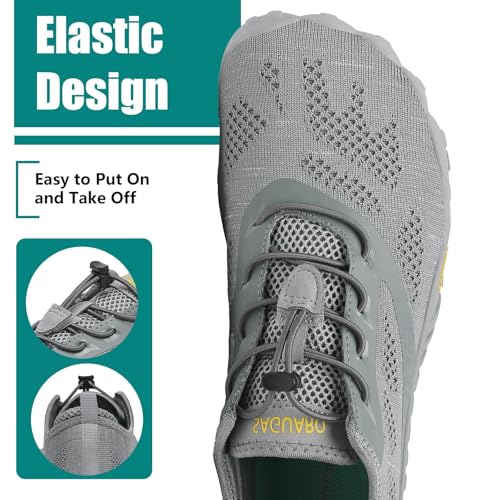 Image of SAGUARO Womens Mens Barefoot Shoes Minimalist Trail Runner Wide Toe Box Zero Drop Outdoor Cross Training Shoe