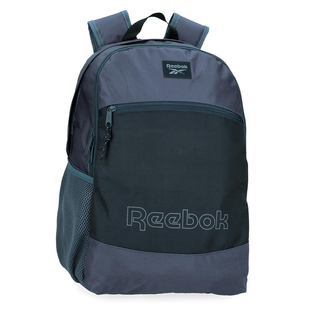 Reebok Arlo Backpack, Dual Compartment, Blue, 15.6”, 31 x 46 x 16 cm, Polyester by Joumma Bags