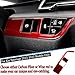 MUXEE Headlight Switch Cover，for Kia Sportage 2023 2024 2025，Car Headlight Switch Buttons Panel Cover Trim - Wine Red Sport Interior Set Accessories