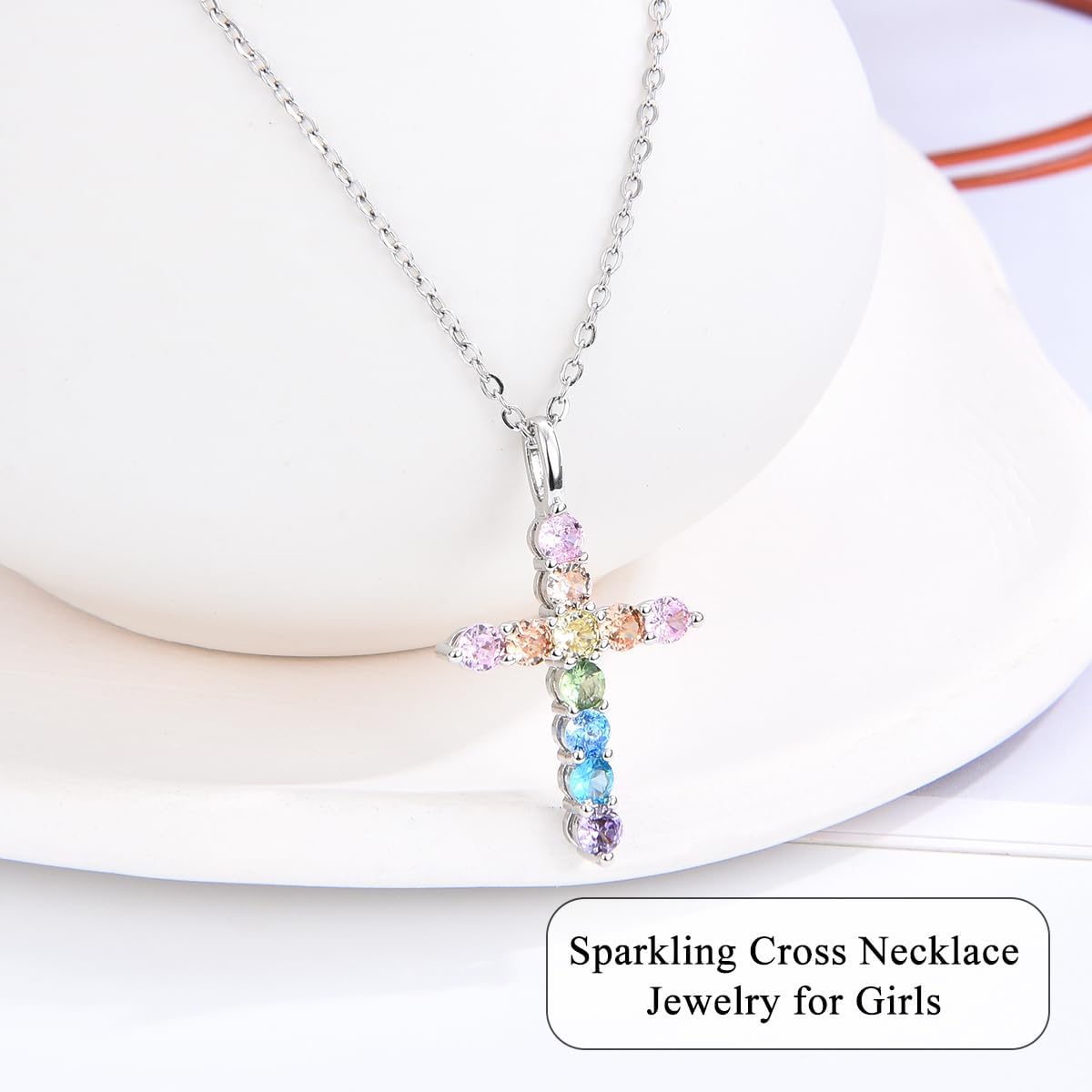 Kindergarten Preschool Graduation Gifts for Girls, 2026 Kindergarten Pre k Graduation Decorations, Christian Cross Necklace Jewelry for Kids Class Granddaughter Daughter Niece Sister with Grad Cards