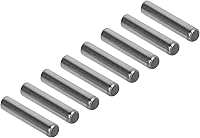 Vista 8 de VGEBY Pasadores de eje RC, 8 piezas de rueda de buje de rueda, pasador de eje de rueda de acero, pasador de tuerca de repuesto para UDR 1/7