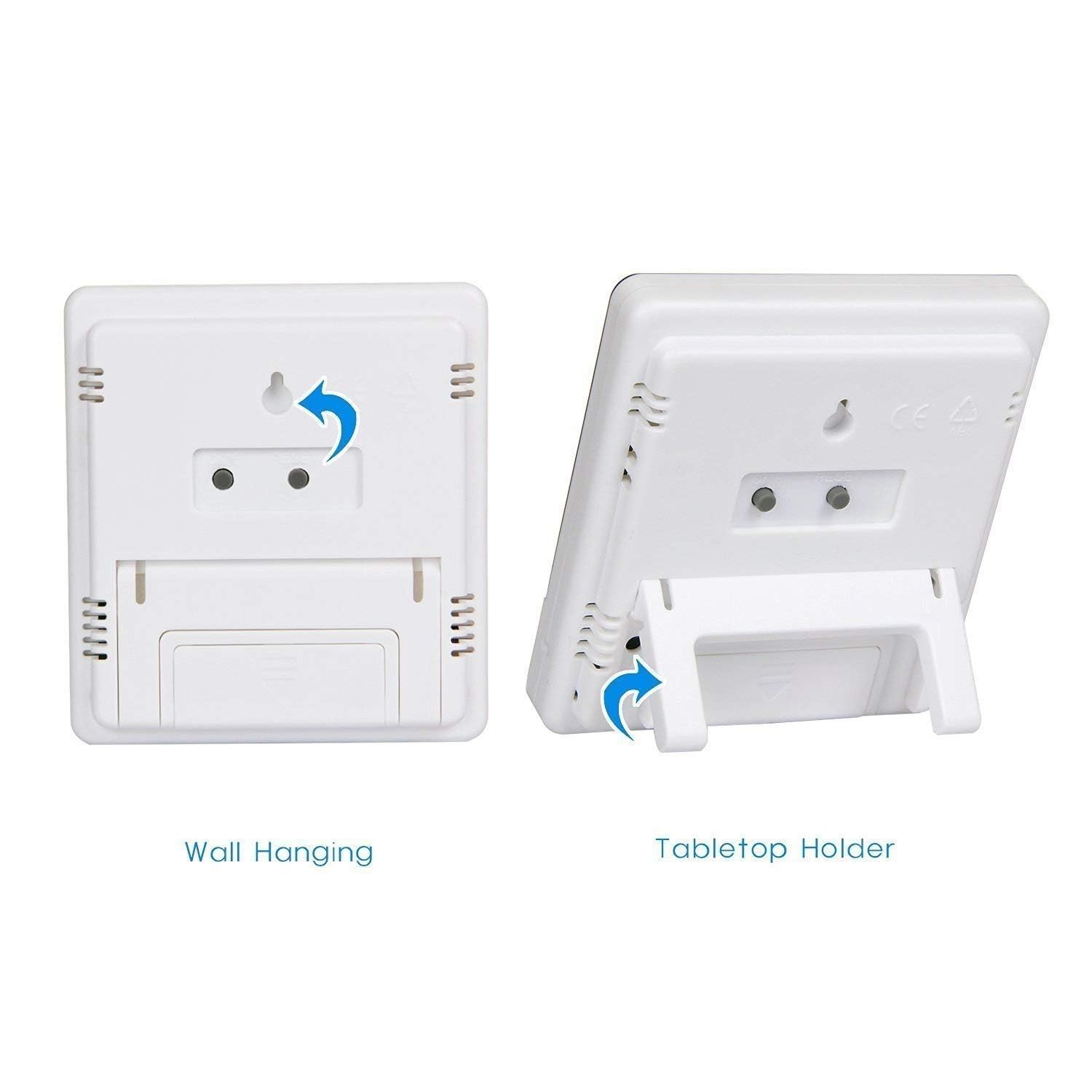 Higrómetro térmico de temperatura y humedad (rango de temperatura: -10.0 °C a 50.0 °C) para invernaderos, espacios industriales, incubadoras junto con certificado de calibración | Modelo: HTC-1