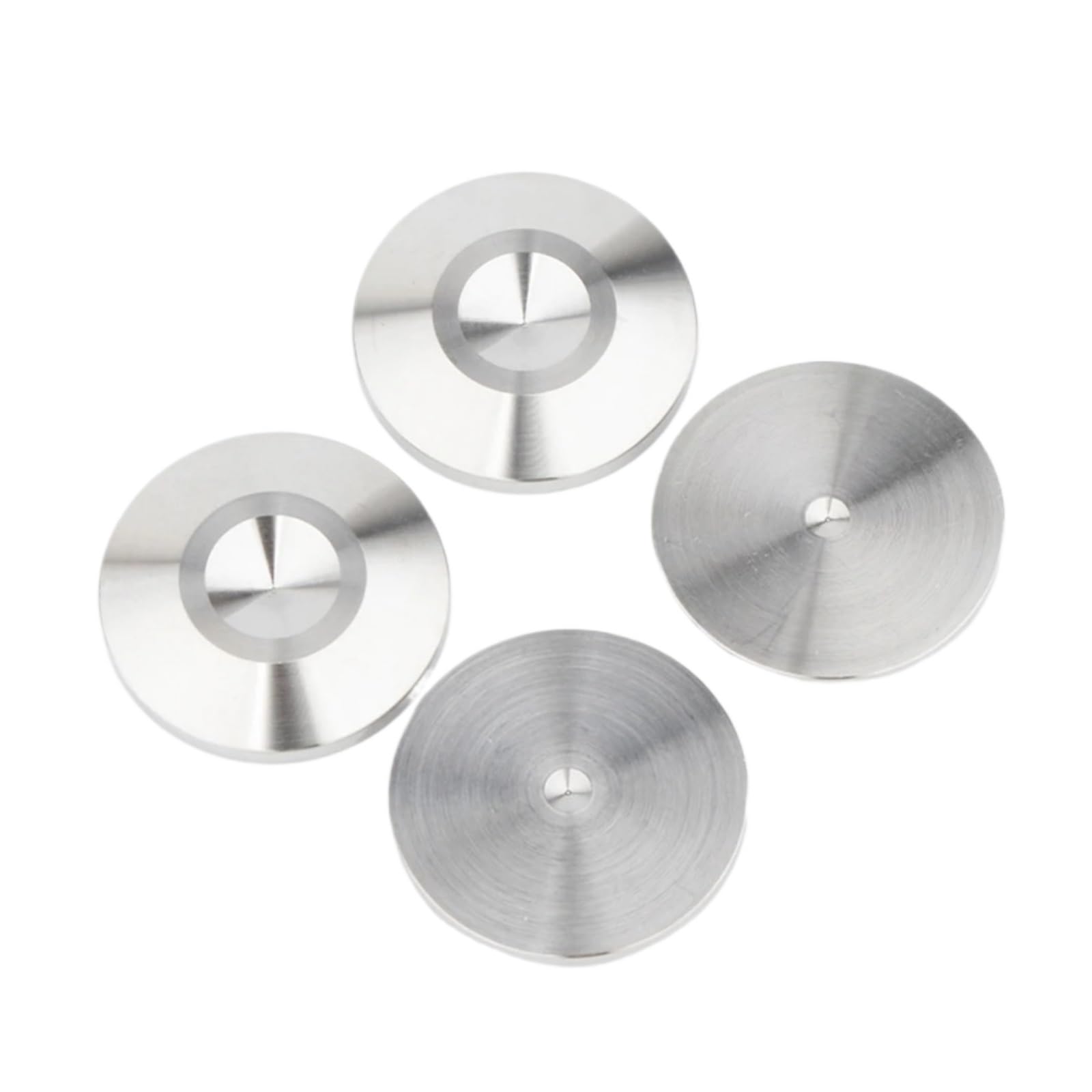 Inox SpeakerSpike Punte for altoparlanti antivibranti da 4 pezzi | Supporti for altoparlanti for dispositivi HiFi e altoparlanti Supporto regolabile for protezione da pavimento