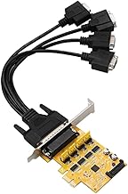 KieTeiiK 2/4-port DB9in Serial RS232 Port Pcie Controller Card AX99100 Chip PCI-Express 4/2 Port With Power Supply Adapter RS232 Serial Port Card RS232 DB9in Serial Port Card Power PCI-Express 4/2