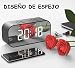 Tanouve Despertador con Altavoz Bluetooth Inalámbrico, 2000mAh Recargable Digital Reloj Despertador Espejo...